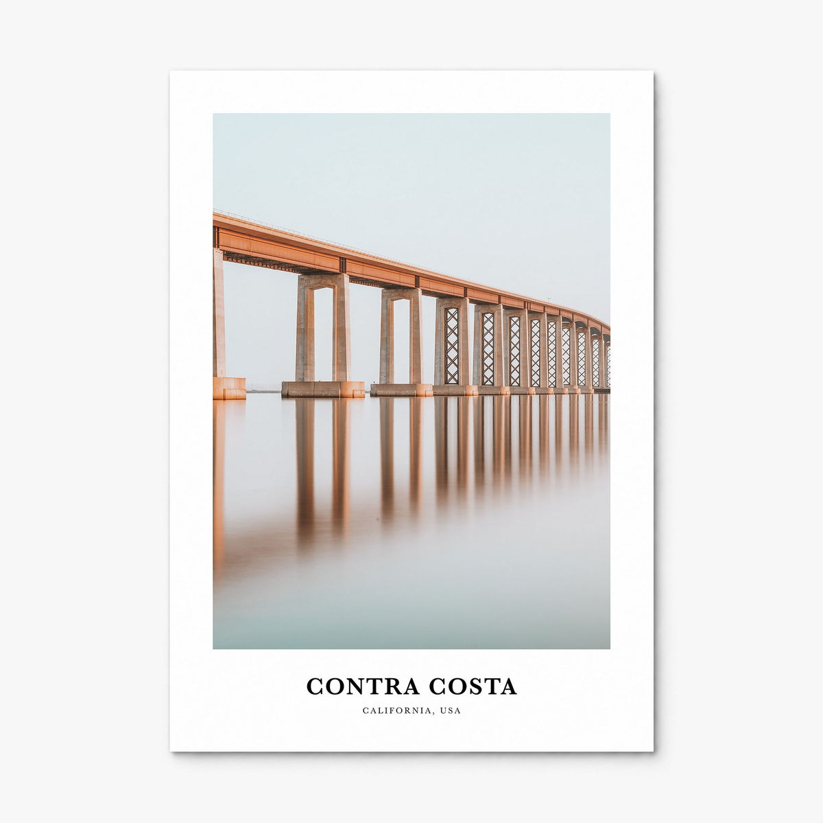 Contra Costa County Classic Poster, print only (unframed)