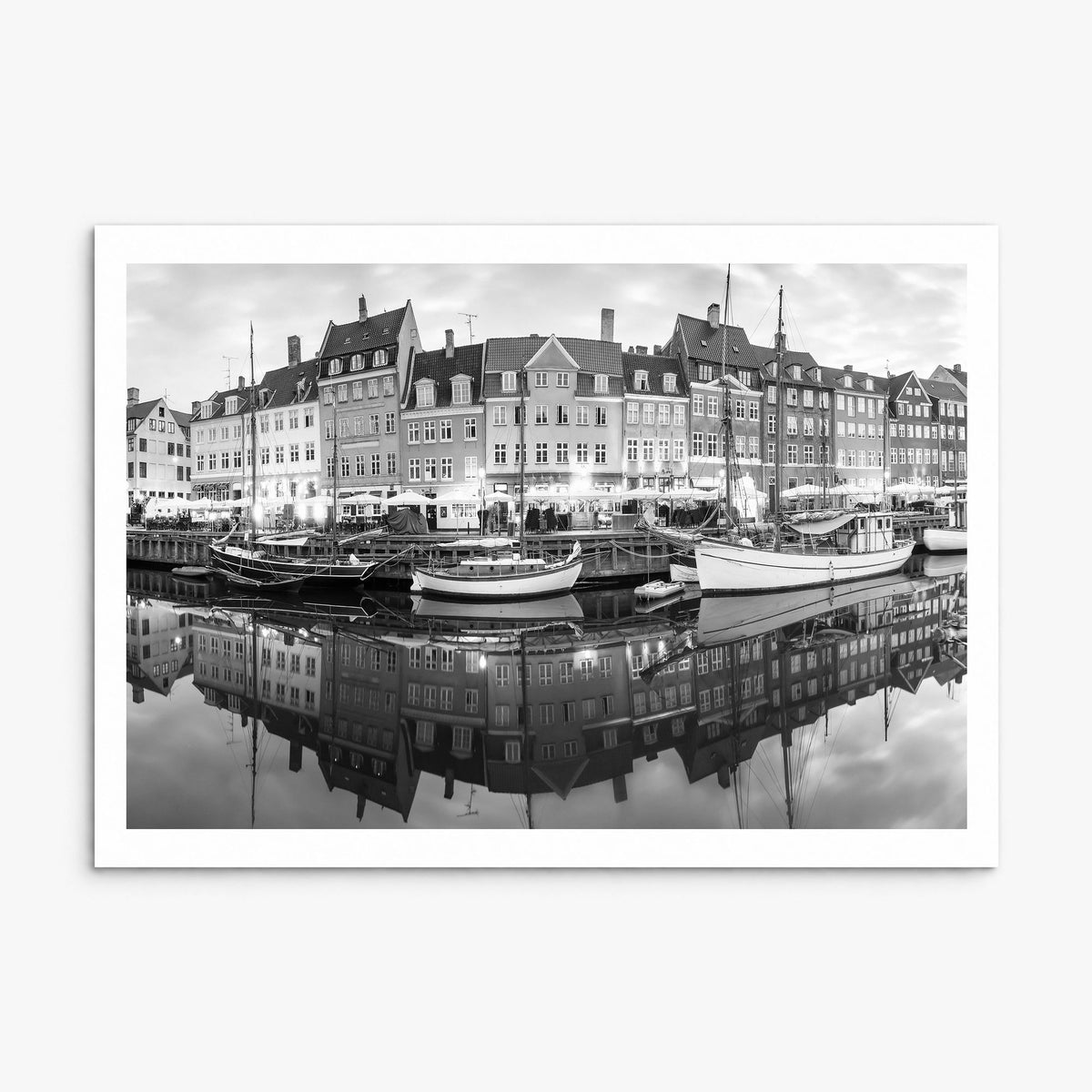 Copenhagen Photo Poster, print only (unframed), white border