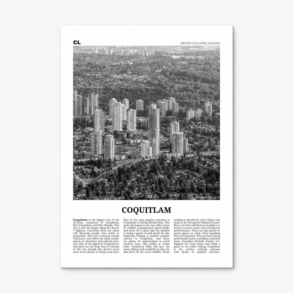 Coquitlam Newspaper No 2 Poster, print only (unframed)
