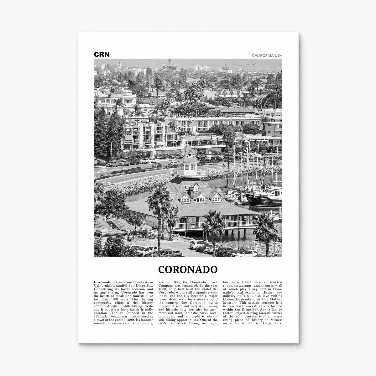 Coronado Newspaper Poster, print only (unframed)