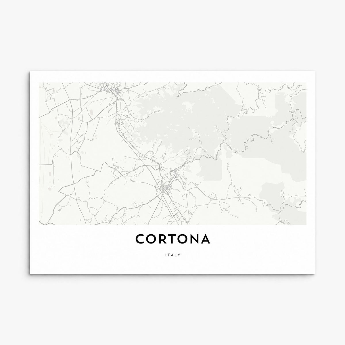 Cortona Map Poster, print only (unframed)