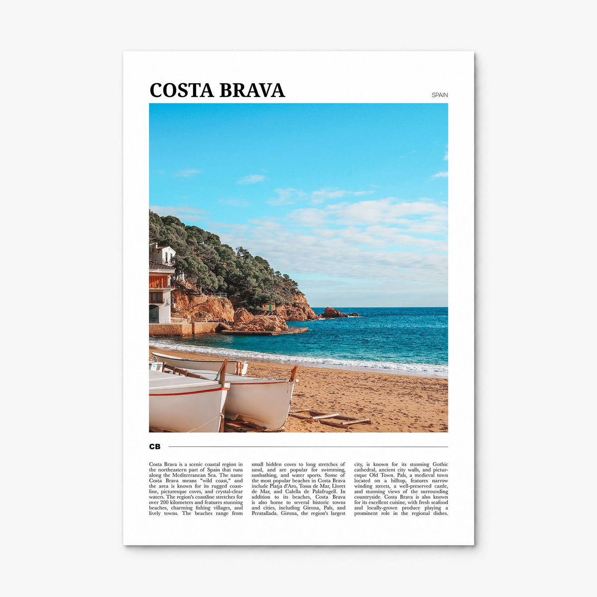 Costa Brava Travel No 2 Poster, print only (unframed)