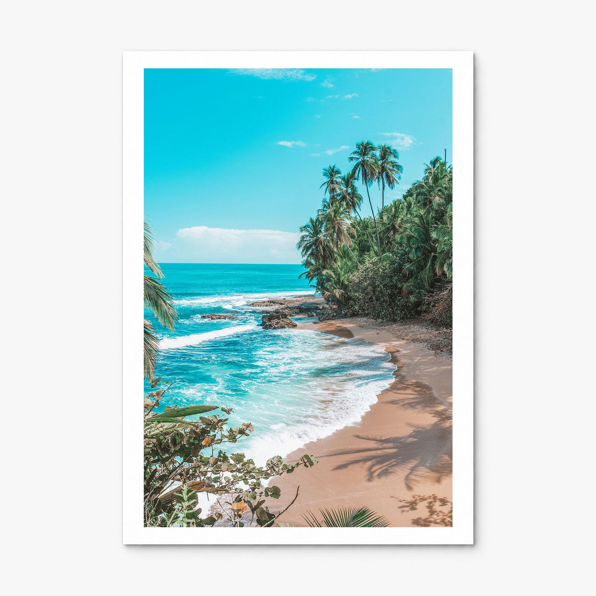 Costa Rica Photo Poster, print only (unframed), white border