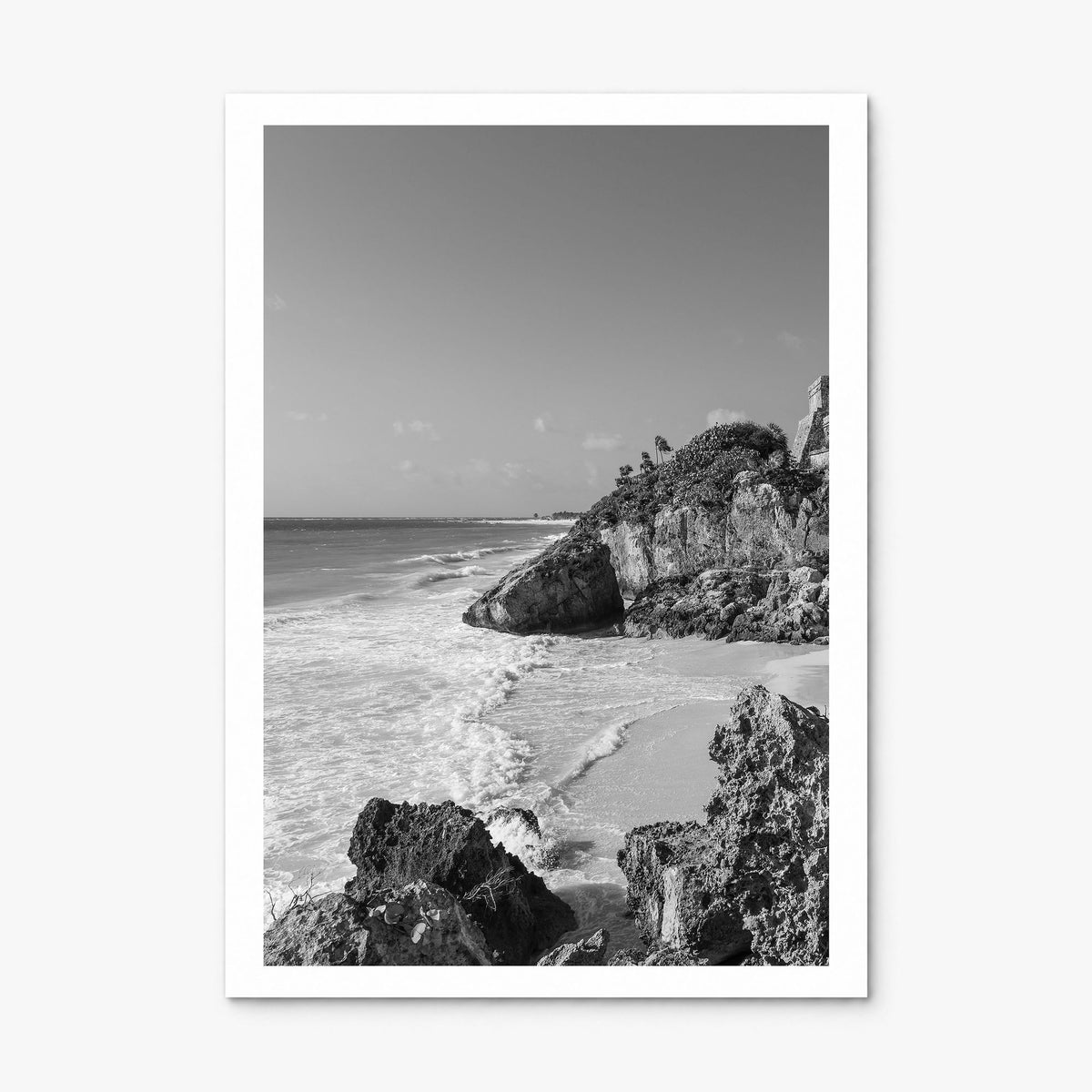 Cozumel Photo Poster, print only (unframed), white border