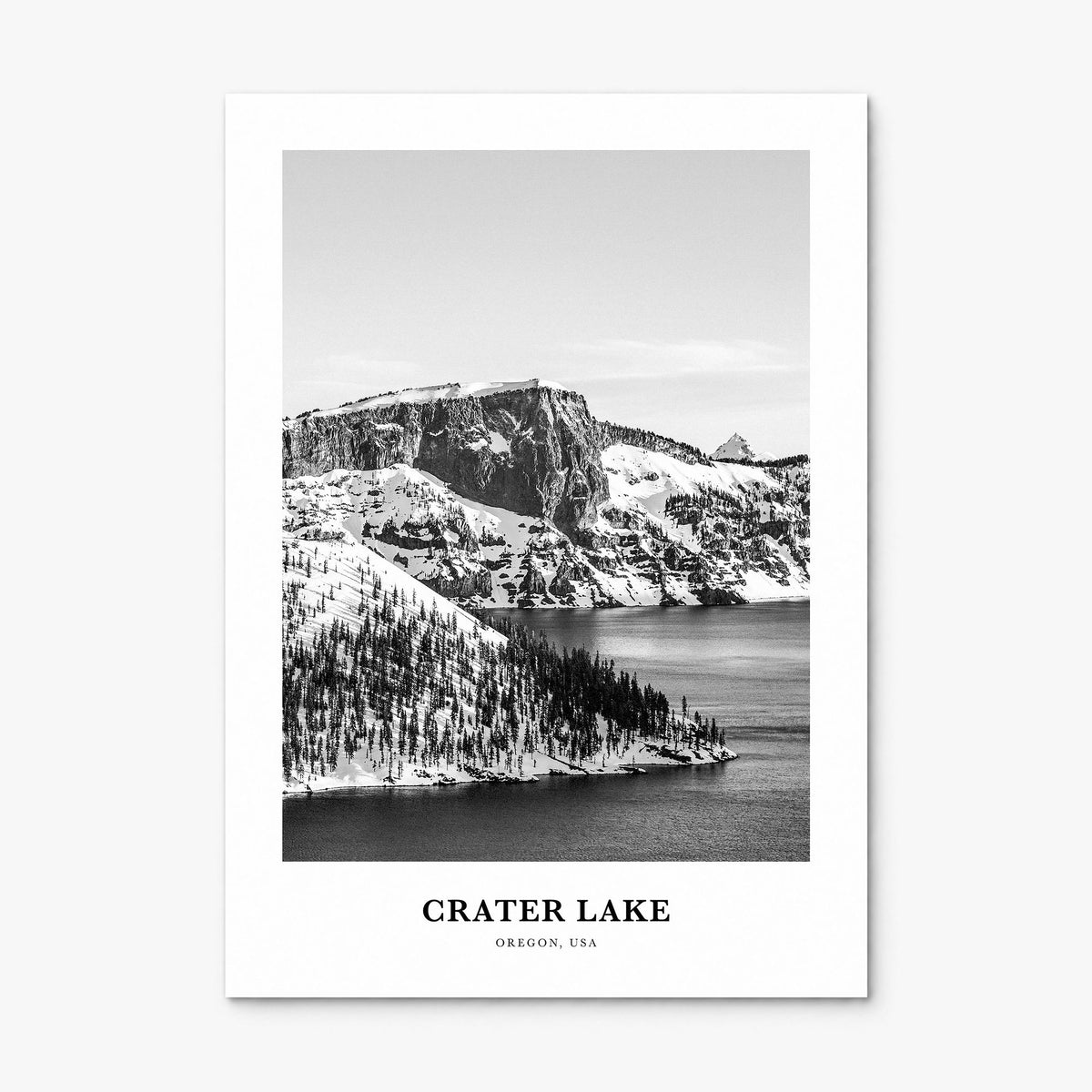 Crater Lake Classic Poster, print only (unframed)