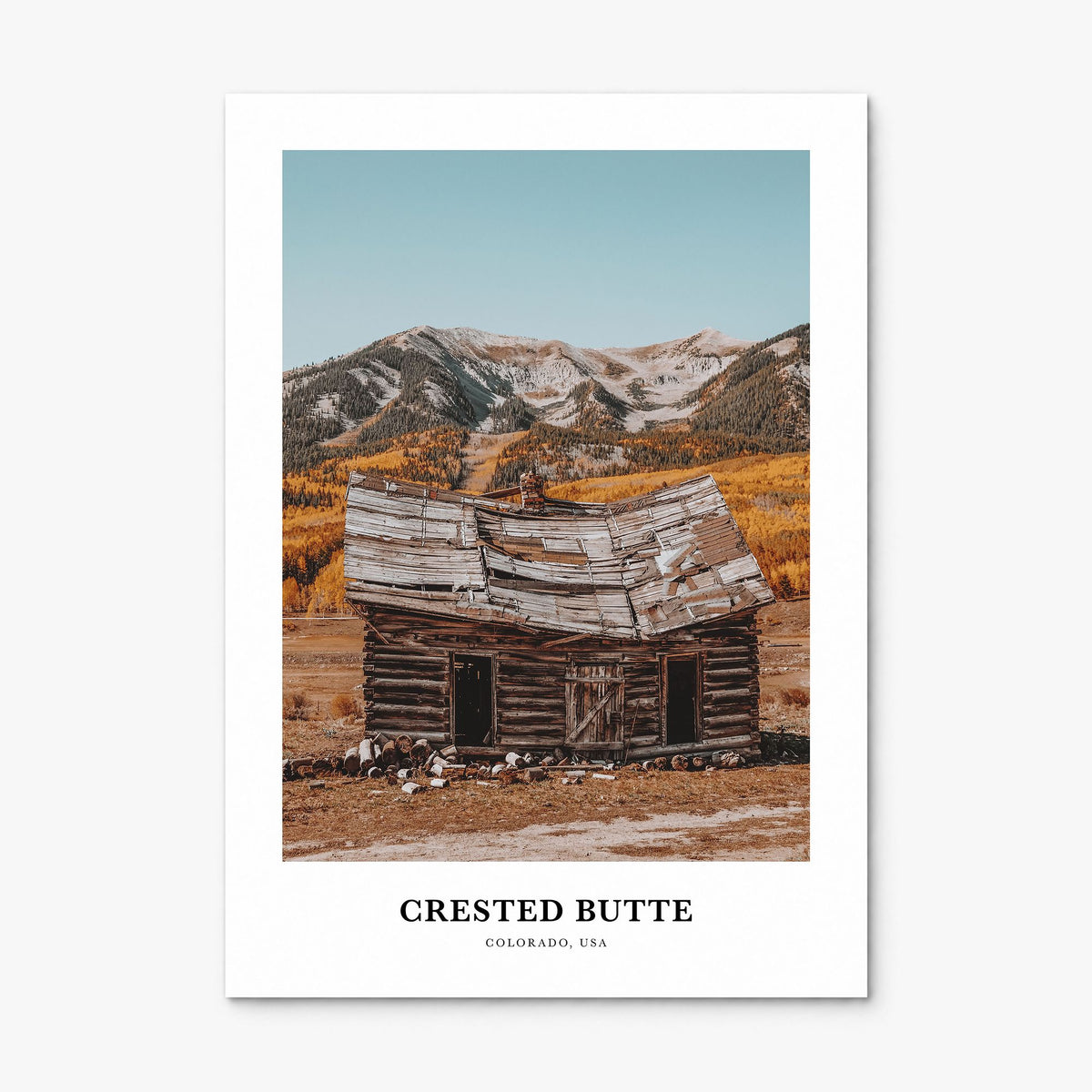 Crested Butte Classic Poster, print only (unframed)