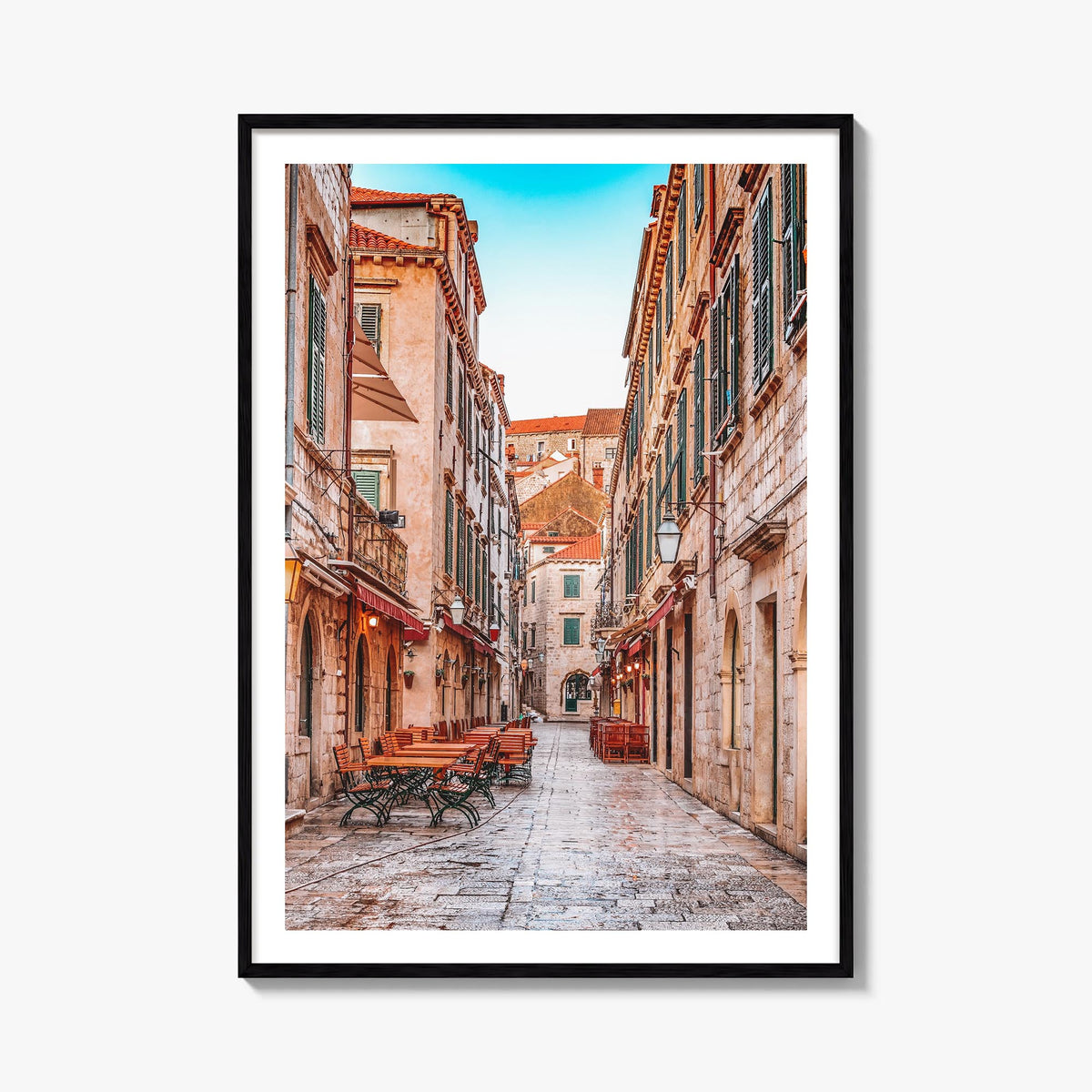 Croatia no. 1 colorful photo poster of Europe – vertical wall art, unframed print shown in interior mockup