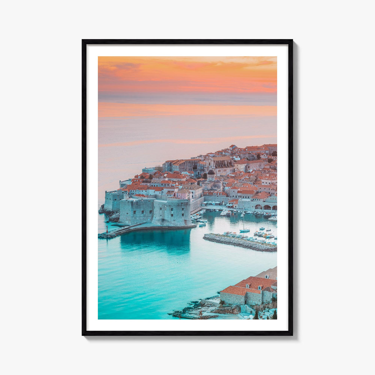 Croatia no. 3 colorful photo poster of Europe – vertical wall art, unframed print shown in interior mockup