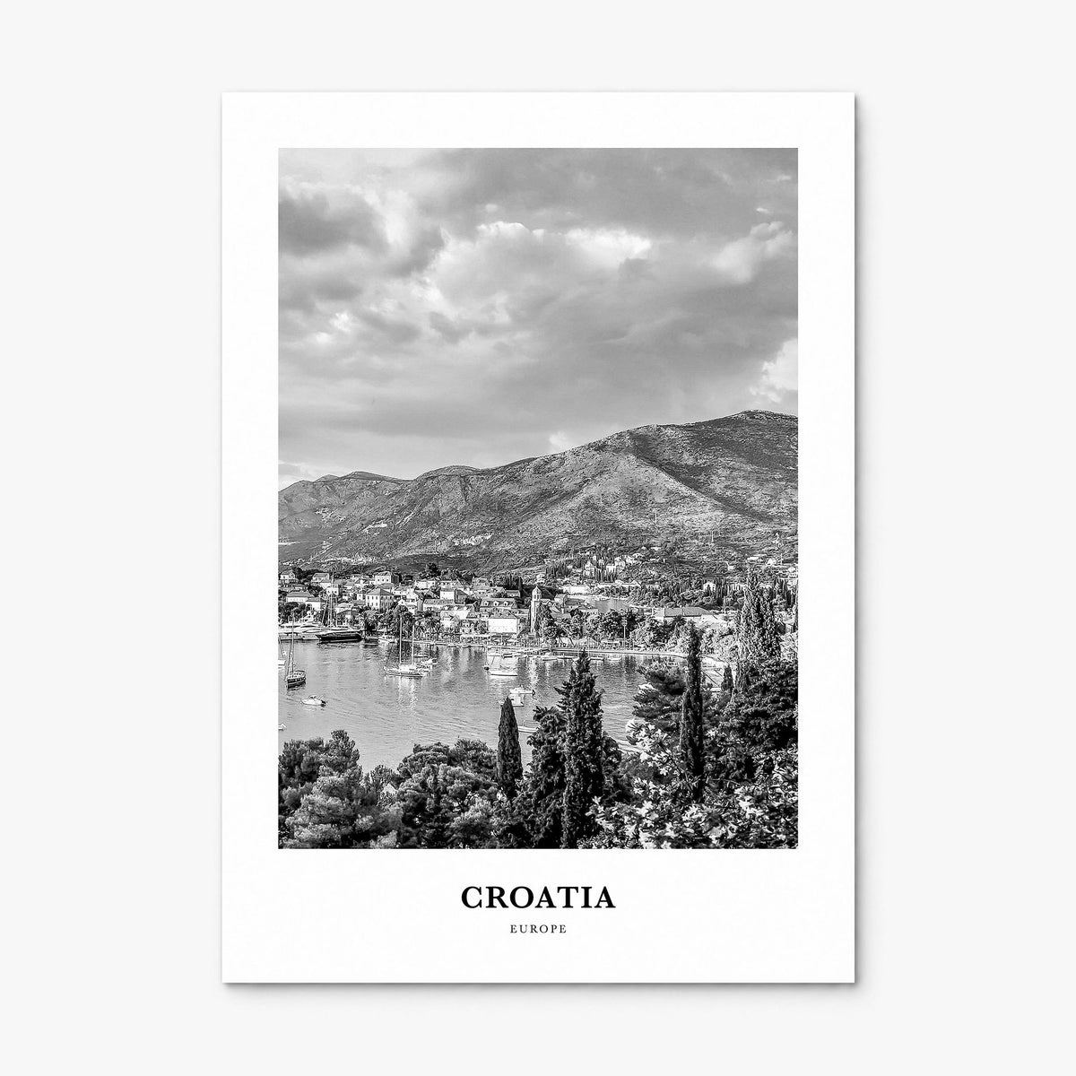 Croatia Classic Poster, print only (unframed)