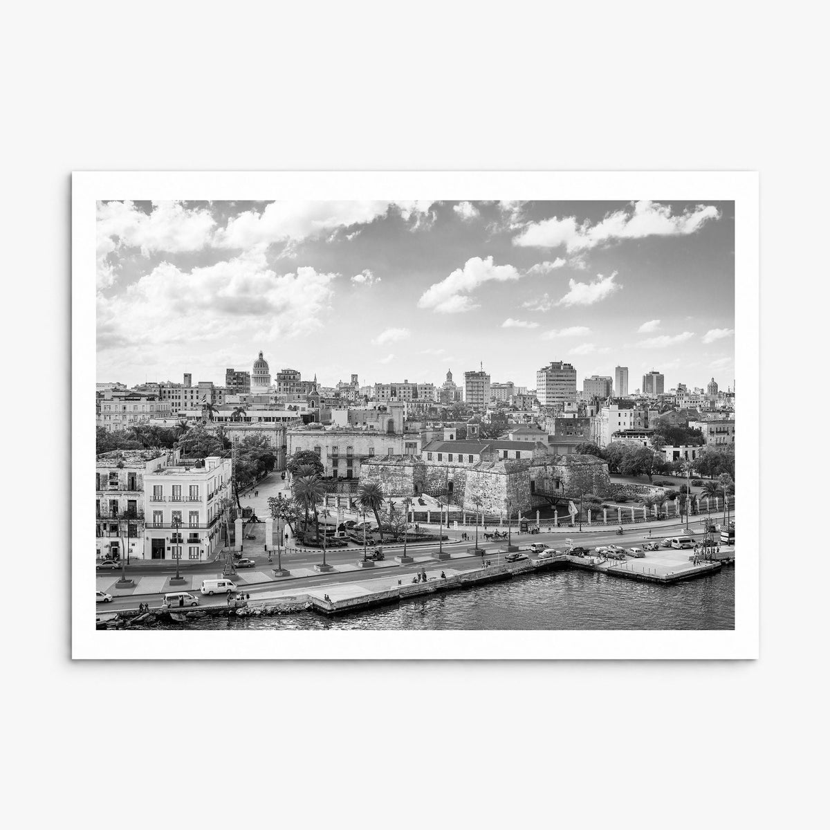 Cuba Photo Poster, print only (unframed), white border