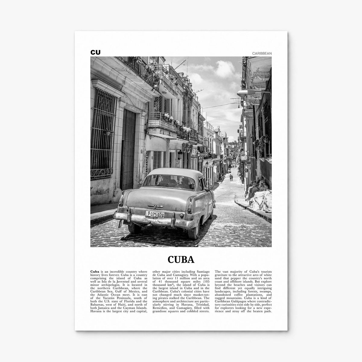 Cuba Newspaper No 1 Poster, print only (unframed)