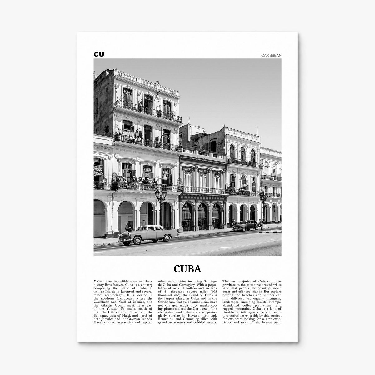 Cuba Newspaper No 2 Poster, print only (unframed)