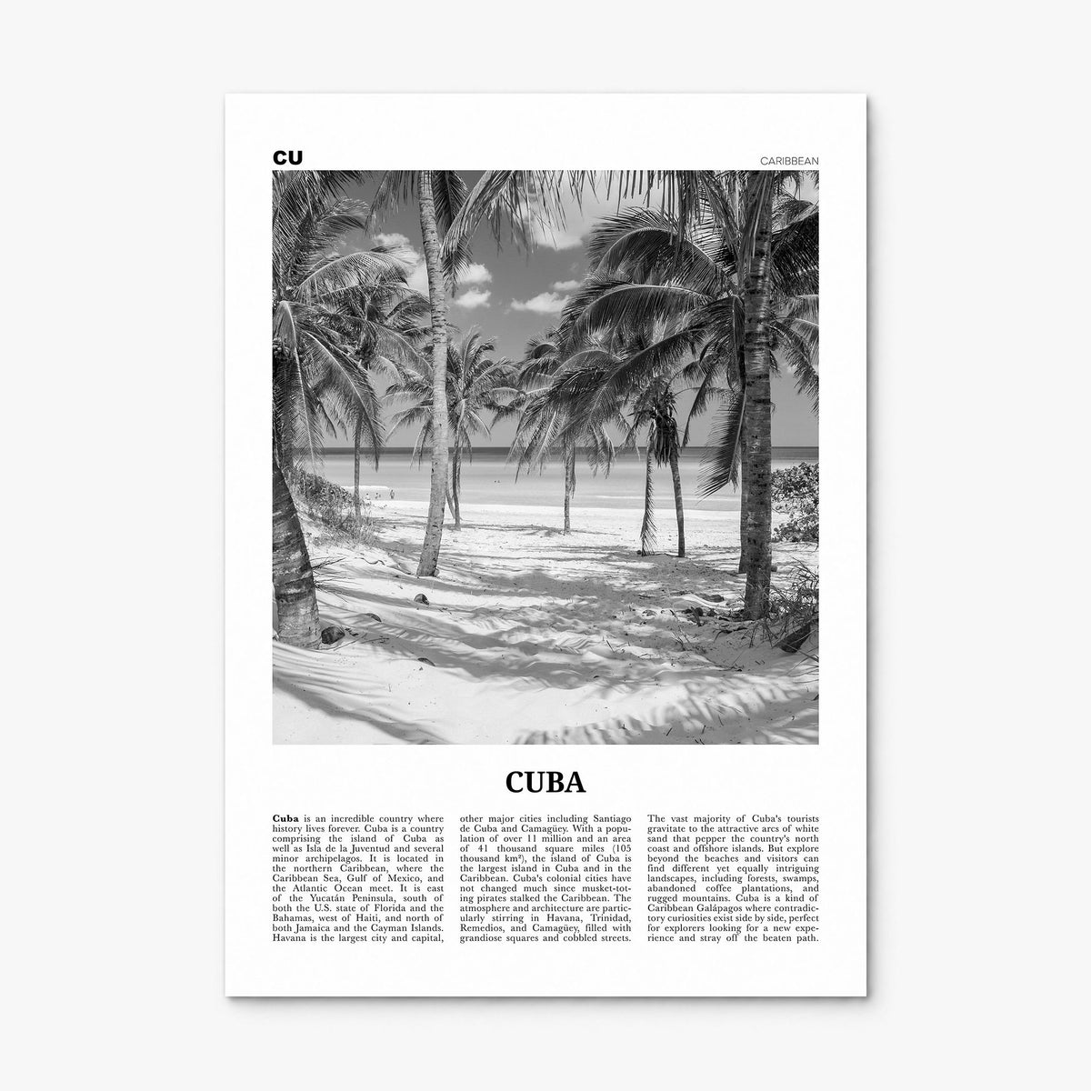 Cuba Newspaper No 3 Poster, print only (unframed)
