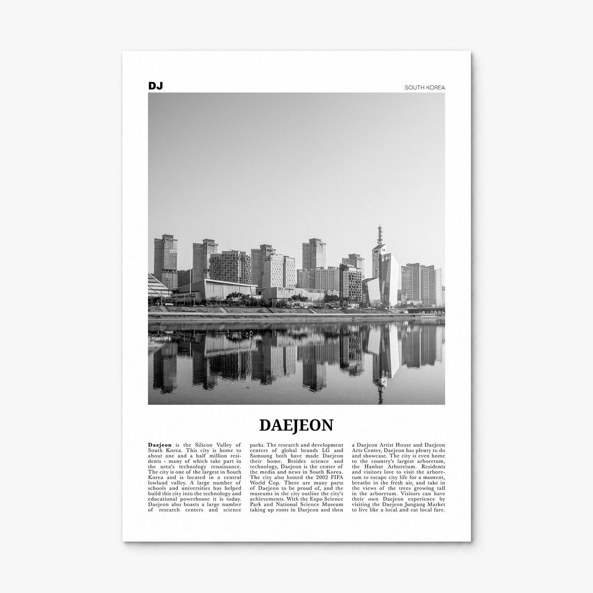 Daejeon Newspaper Poster, print only (unframed)