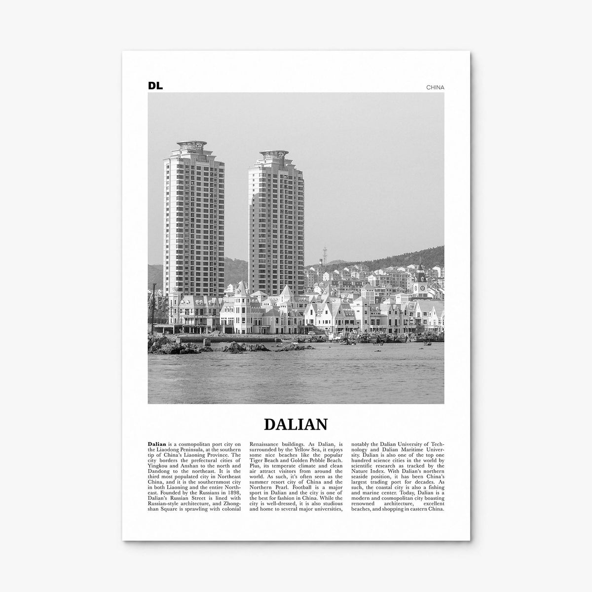 Dalian Newspaper Poster, print only (unframed)