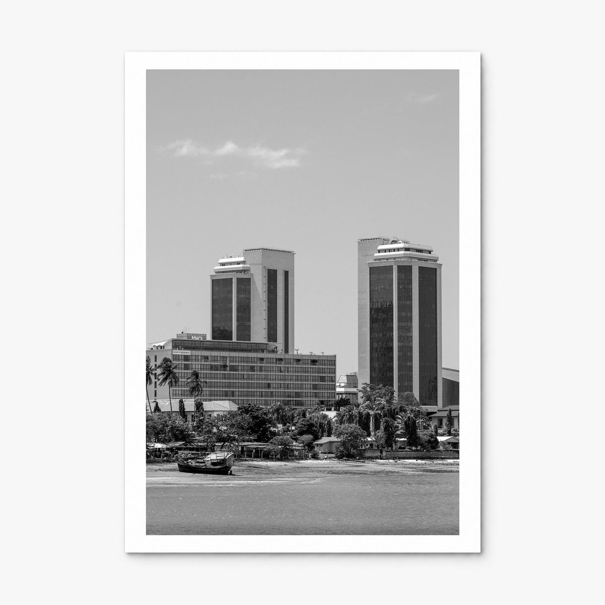 Dar es Salaam Photo Poster, print only (unframed), white border