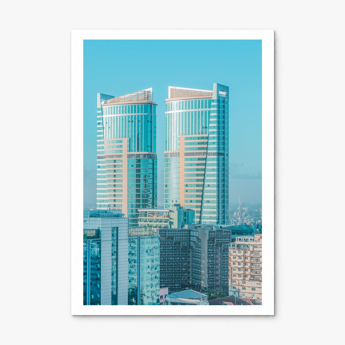Dar es Salaam Photo Poster, print only (unframed), white border