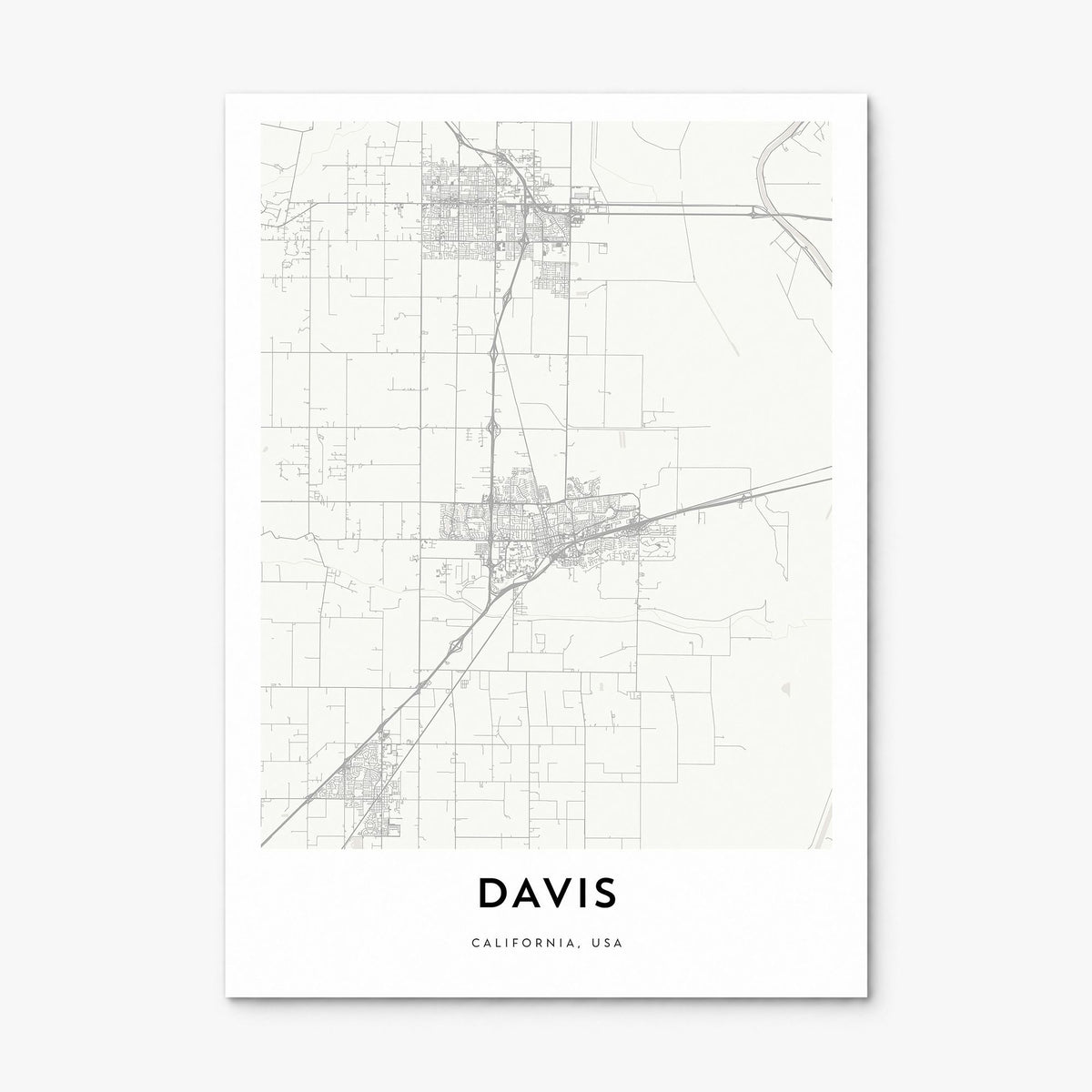 Davis Map Poster, print only (unframed)