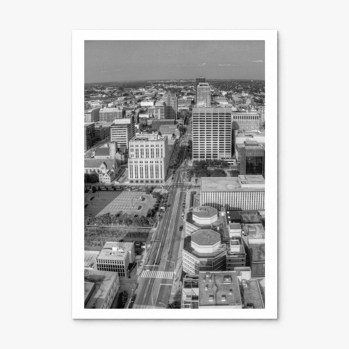 Dayton Photo Poster, print only (unframed), white border