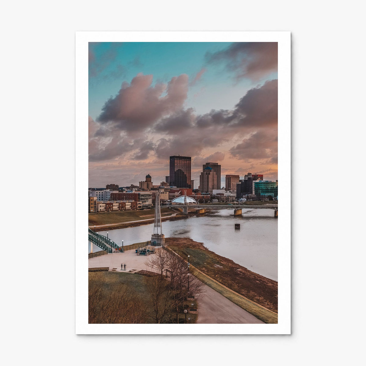 Dayton Photo Poster, print only (unframed), white border