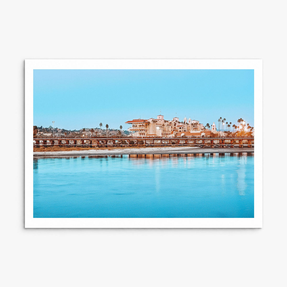 Del Mar Photo Poster, print only (unframed), white border