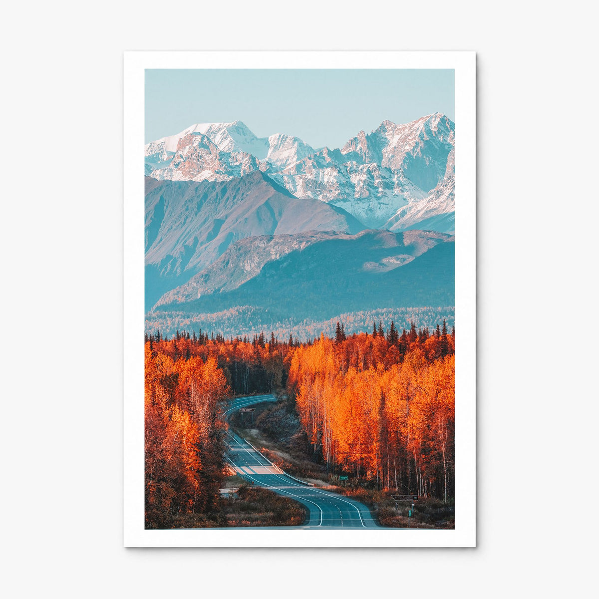 Denali Photo Poster, print only (unframed), white border