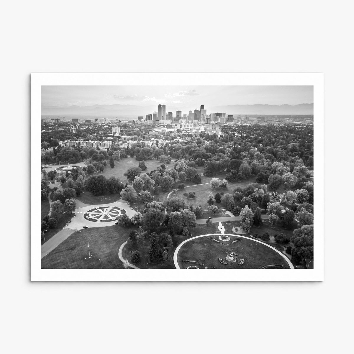 Denver Photo Poster, print only (unframed), white border