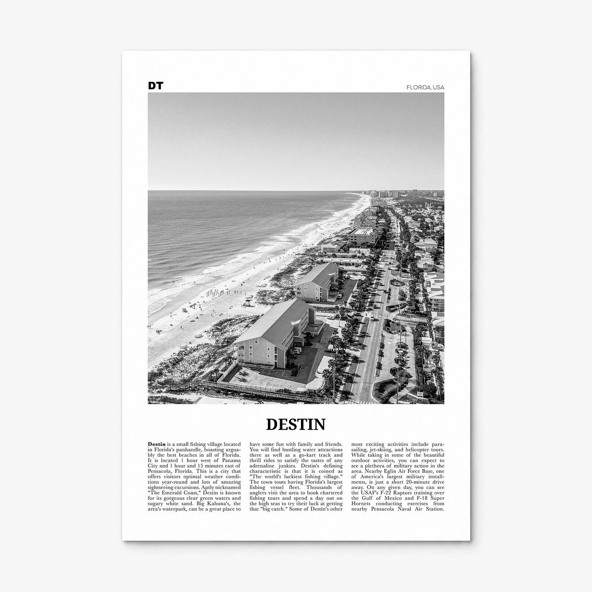 Destin Newspaper No 2 Poster, print only (unframed)
