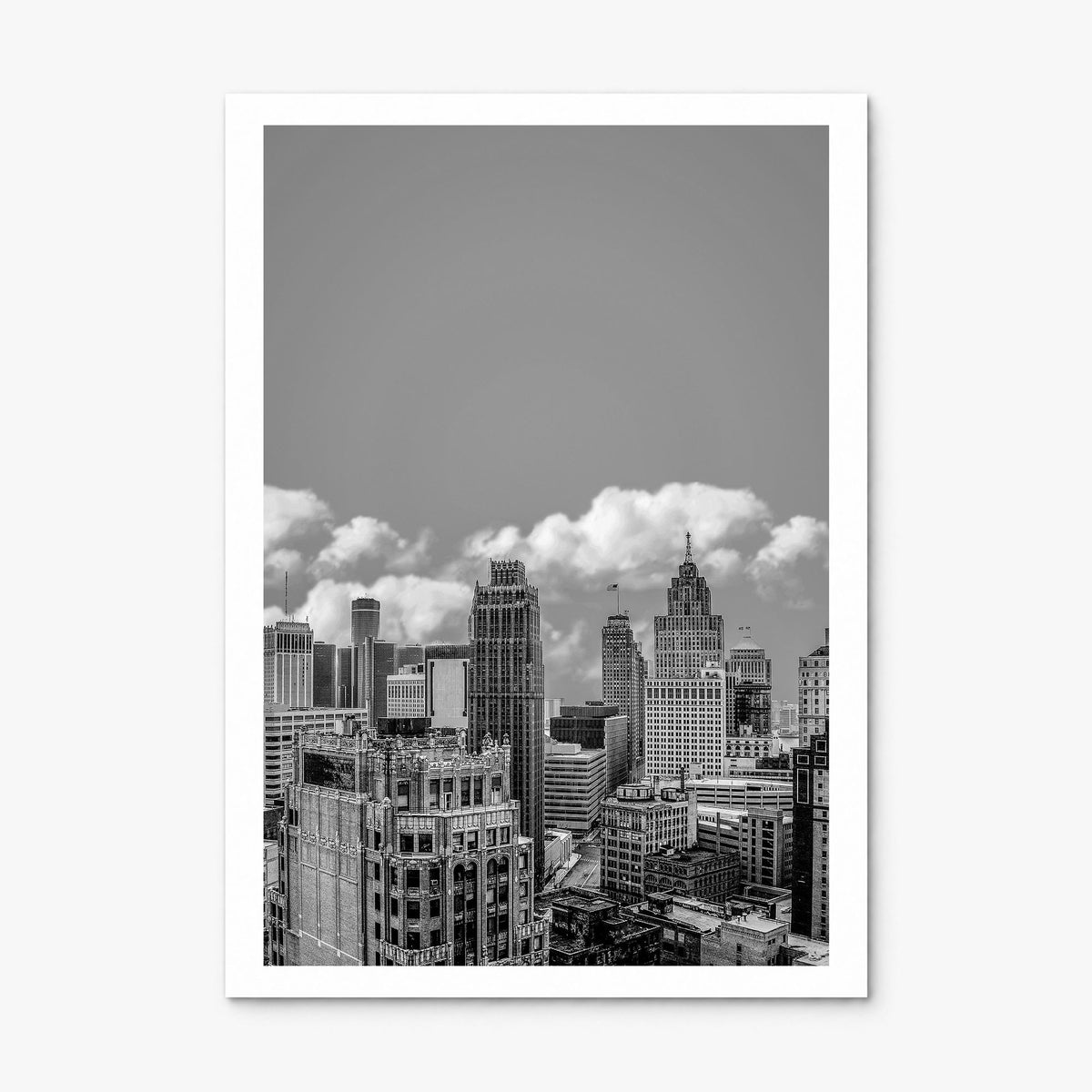 Detroit Photo No 2 Poster, print only (unframed), white border
