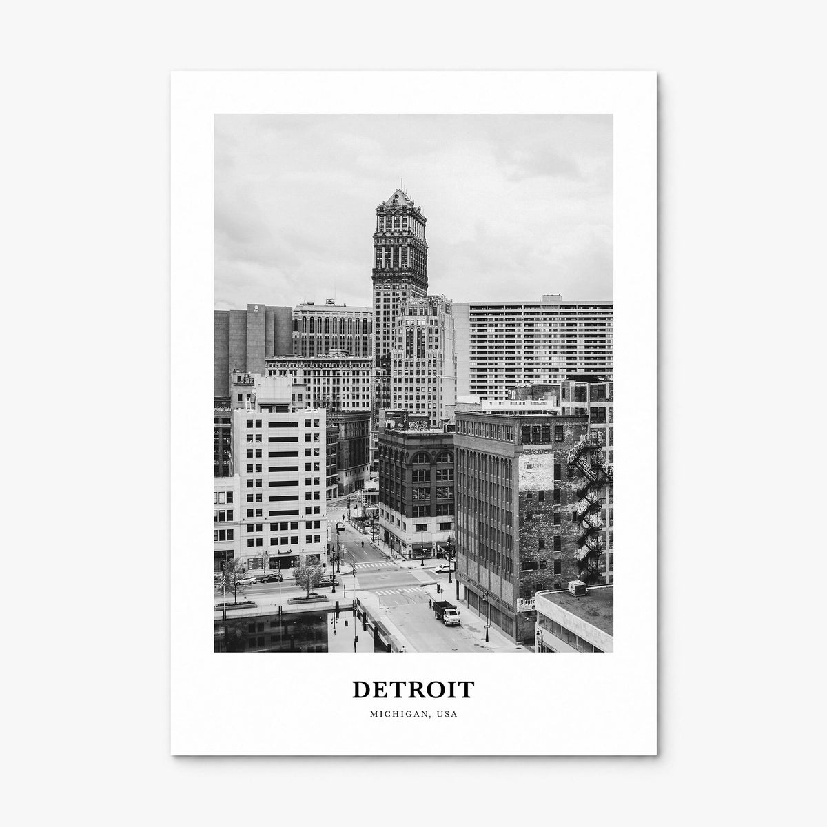 Detroit Classic No 1 Poster, print only (unframed)