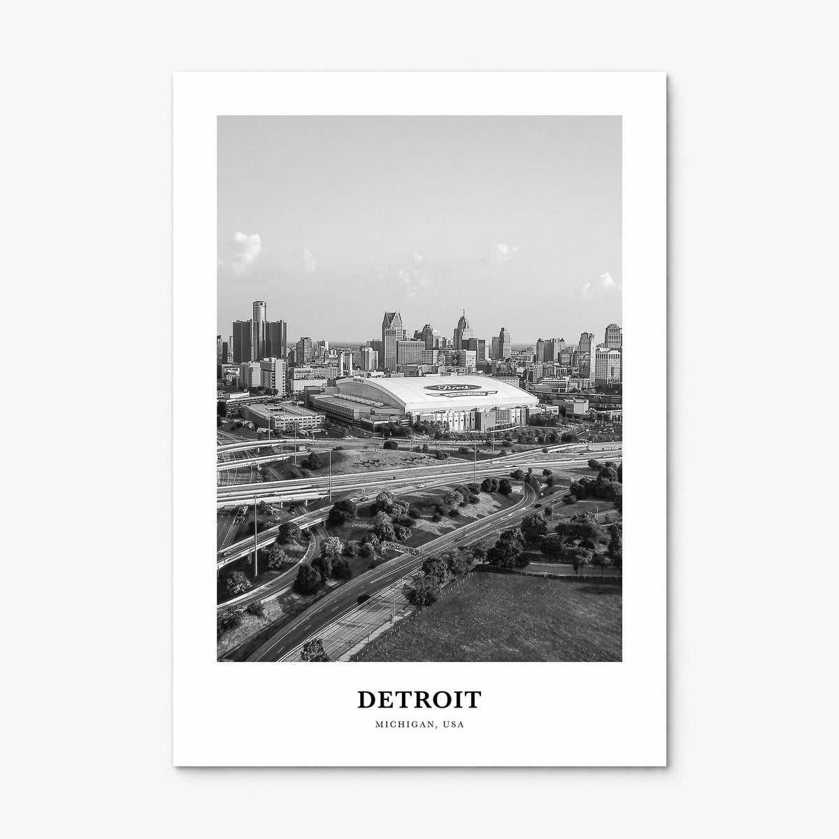 Detroit Classic No 2 Poster, print only (unframed)