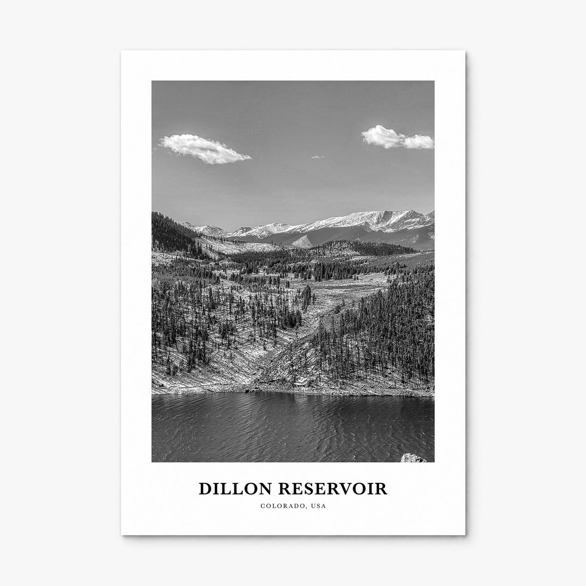 Dillon Reservoir Classic Poster, print only (unframed)
