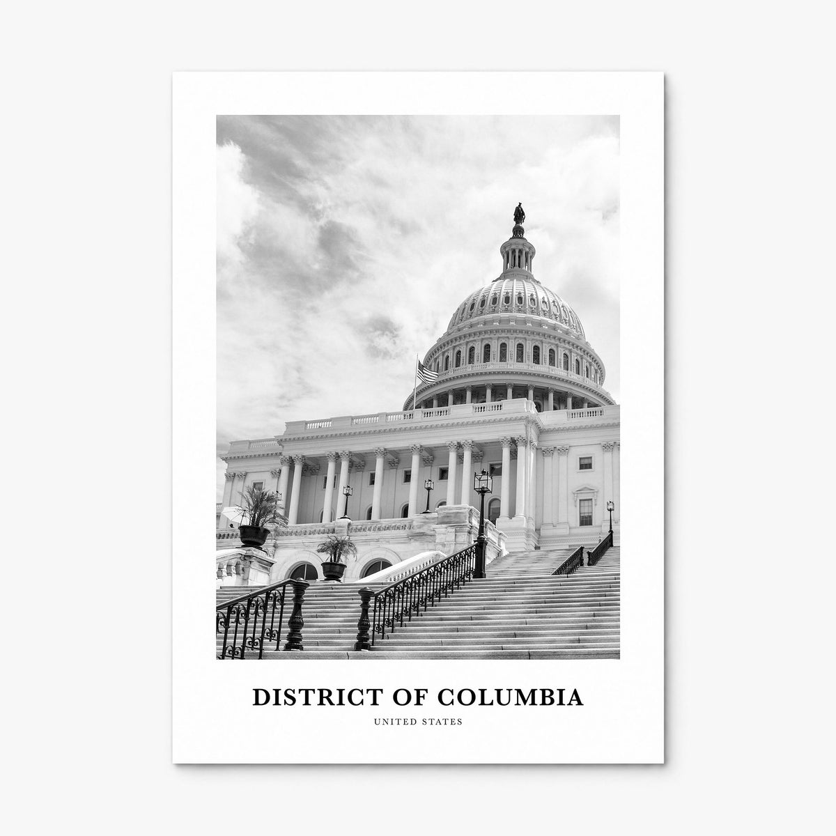 District of Columbia Classic Poster, print only (unframed)