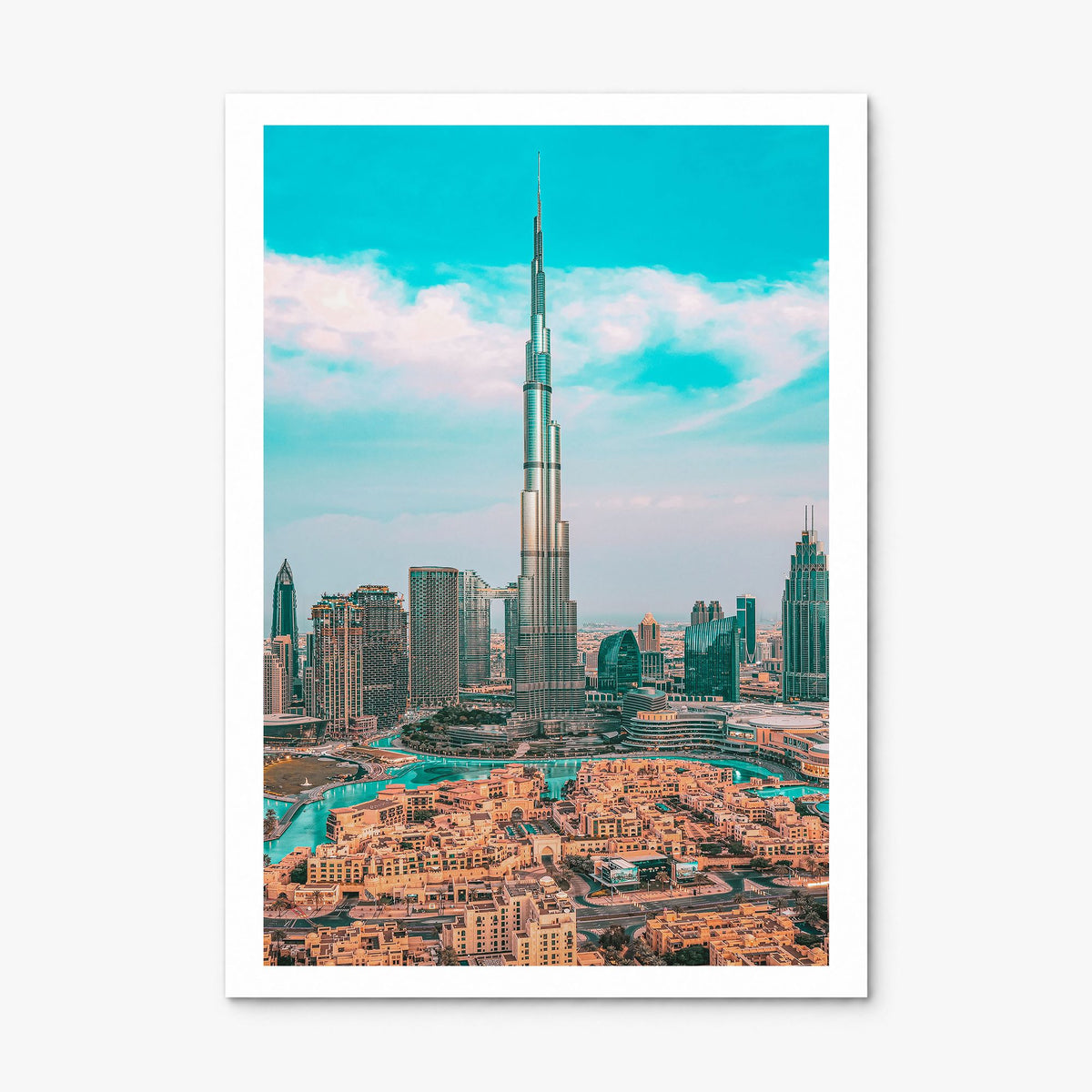 Dubai Photo No 1 Poster, print only (unframed), white border