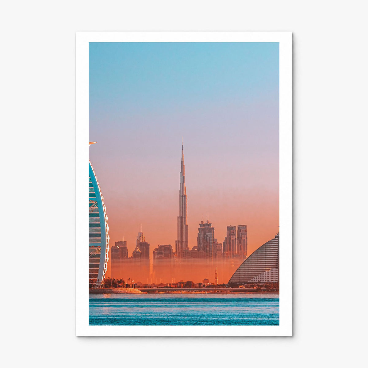 Dubai Photo No 2 Poster, print only (unframed), white border