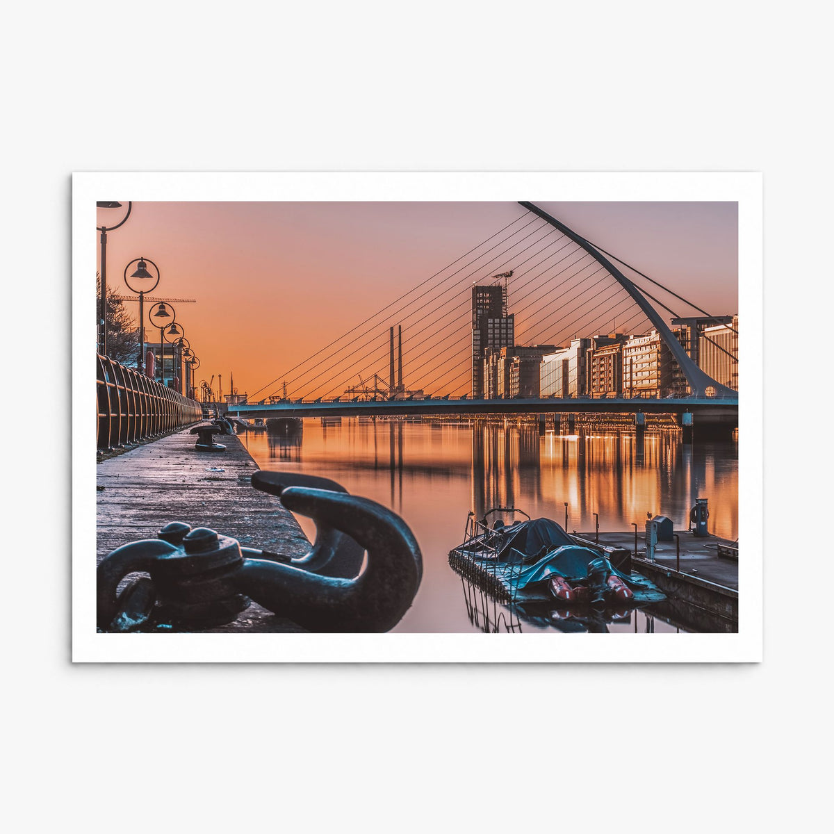 Dublin Photo Poster, print only (unframed), white border