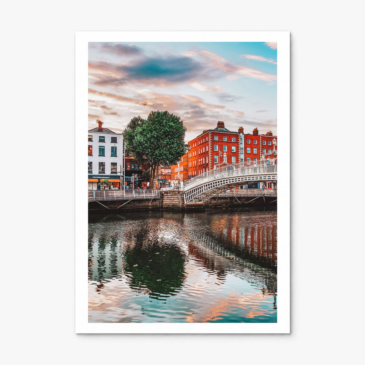 Dublin Photo Poster, print only (unframed), white border