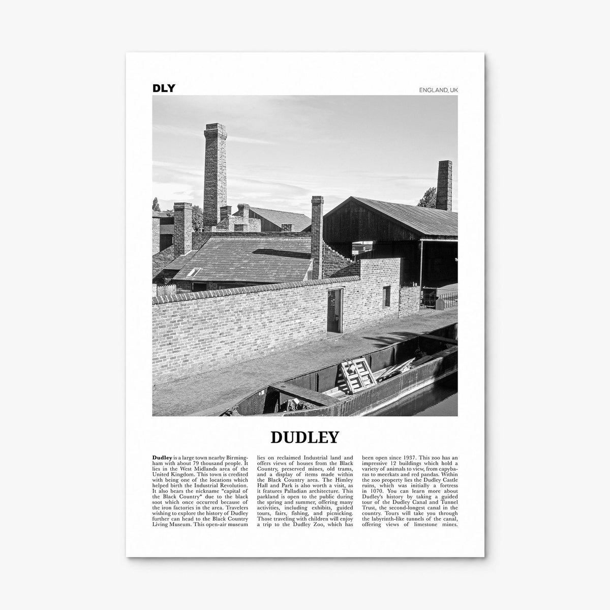 Dudley Newspaper Poster, print only (unframed)