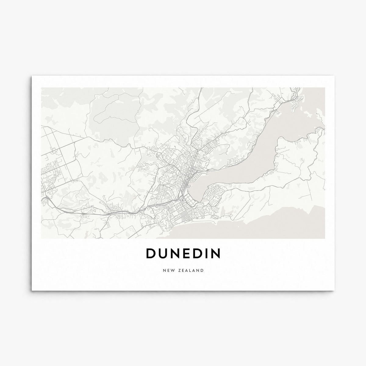 Dunedin Map Poster, print only (unframed)