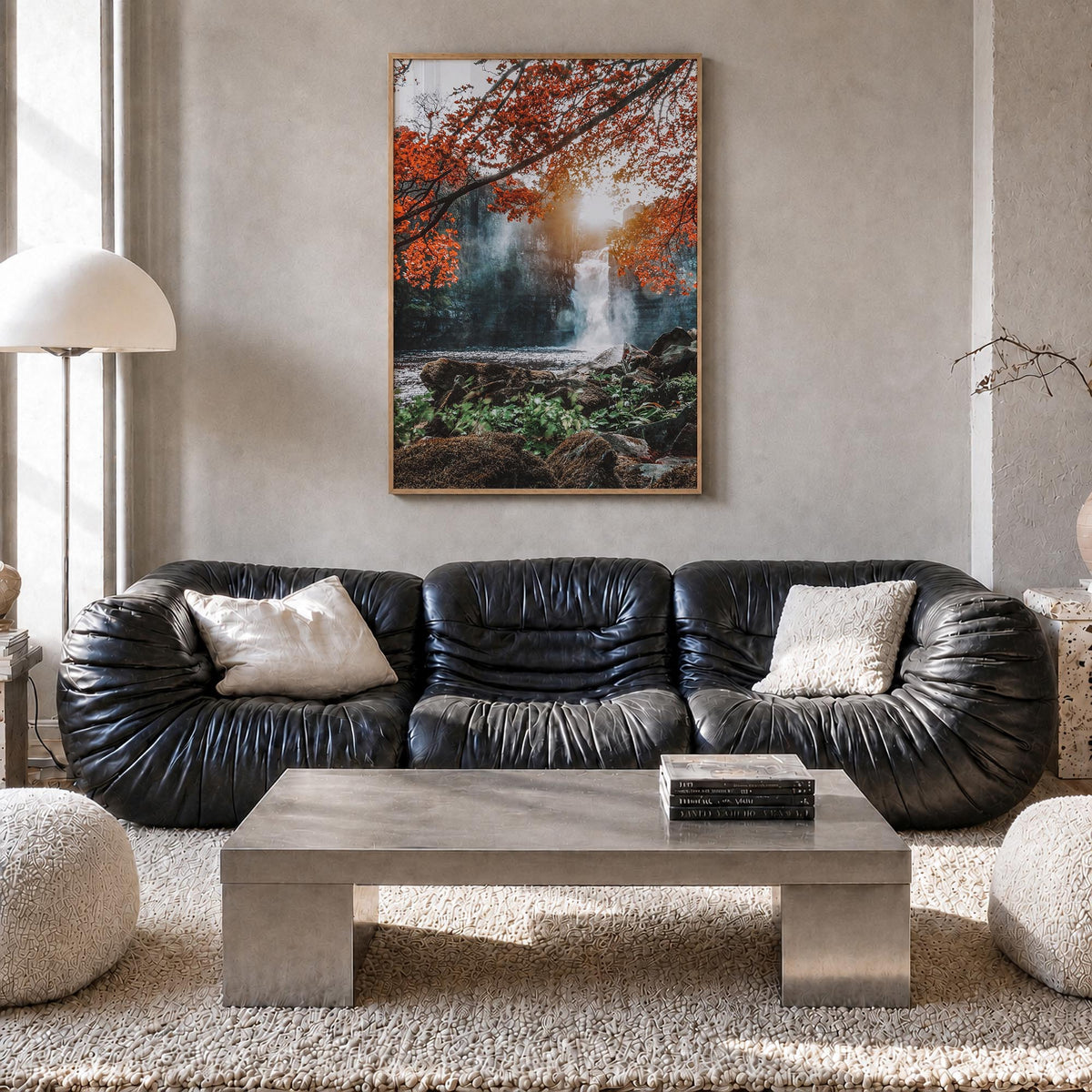Durham, England no. 2 colorful photo poster of United Kingdom – vertical wall art in natural wood frame, hanging on wall