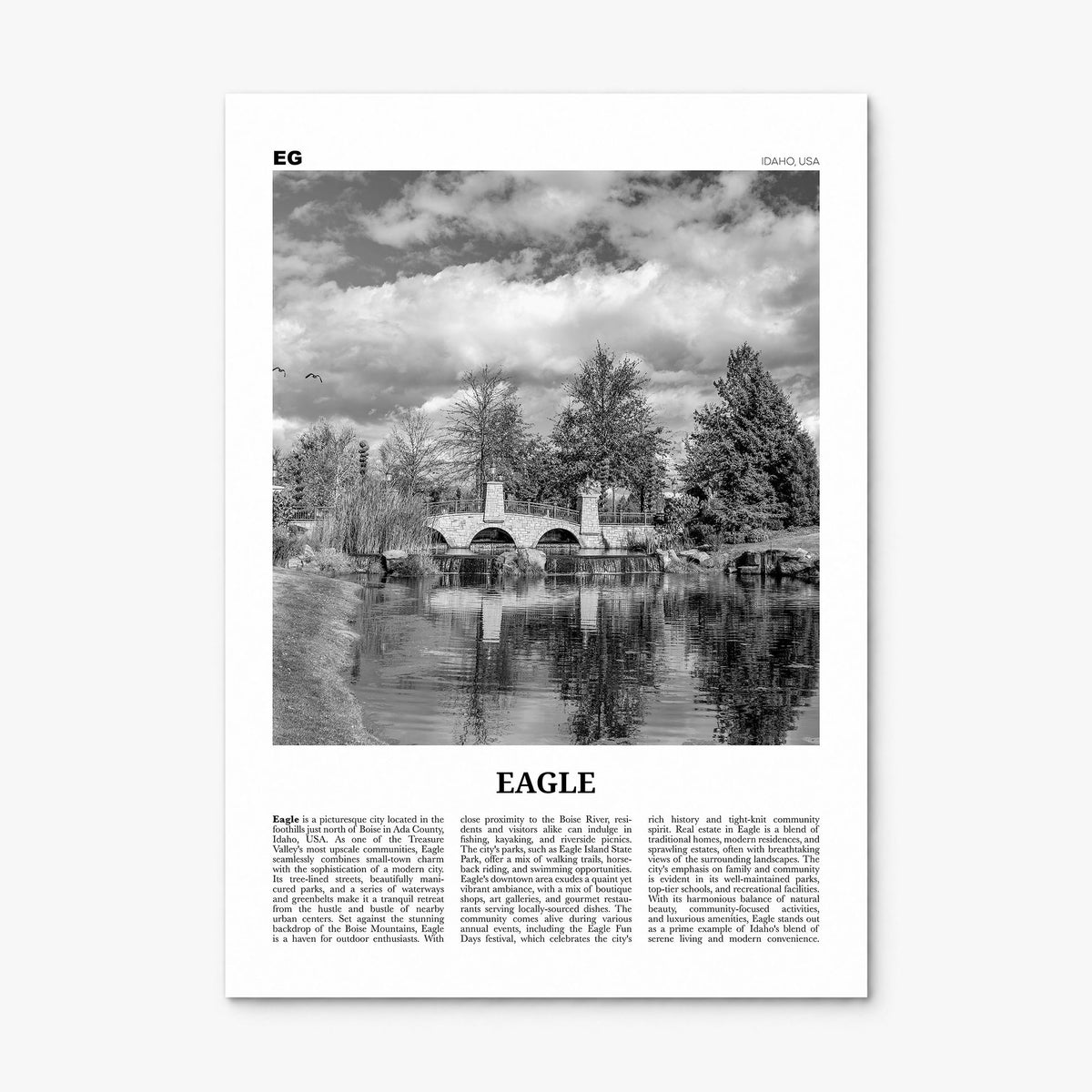 Eagle Newspaper Poster, print only (unframed)