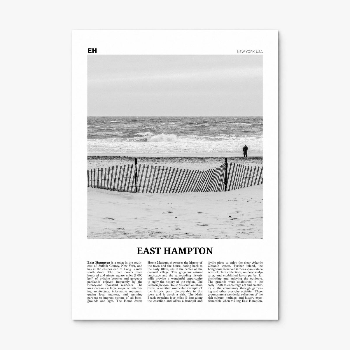 East Hampton Newspaper Poster, print only (unframed)