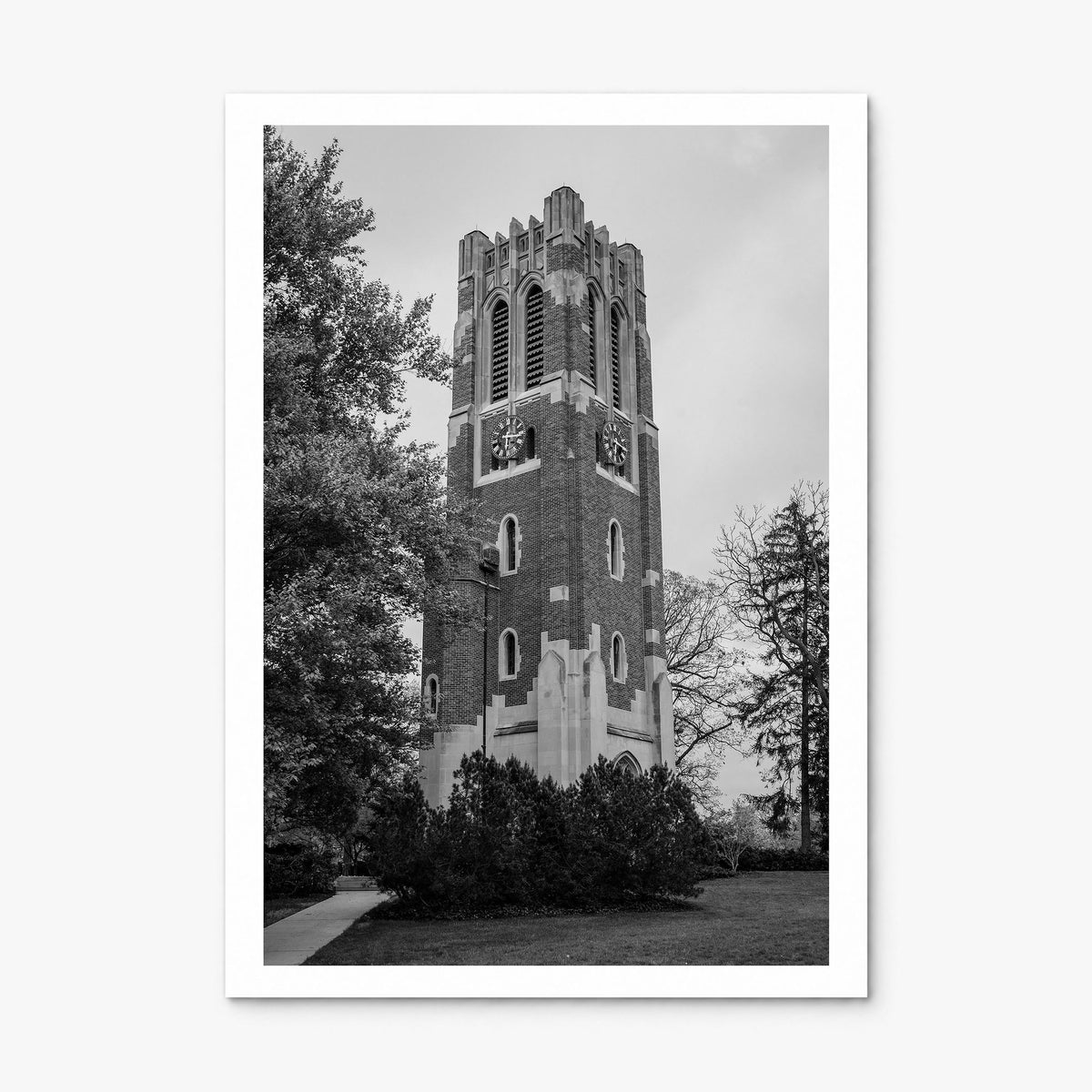 East Lansing Photo Poster, print only (unframed), white border