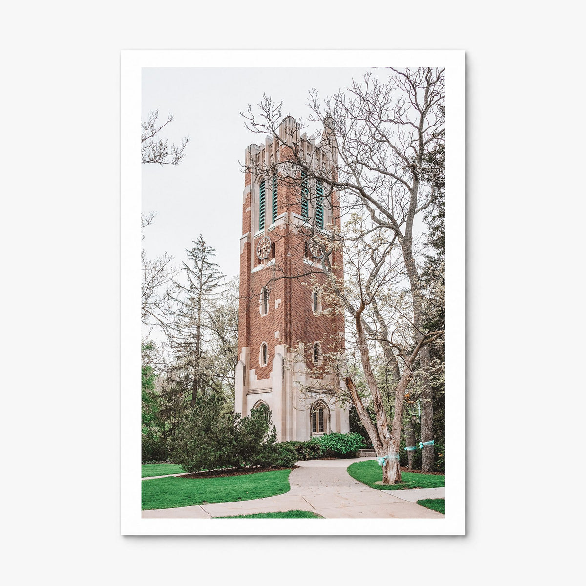 East Lansing Photo Poster, print only (unframed), white border