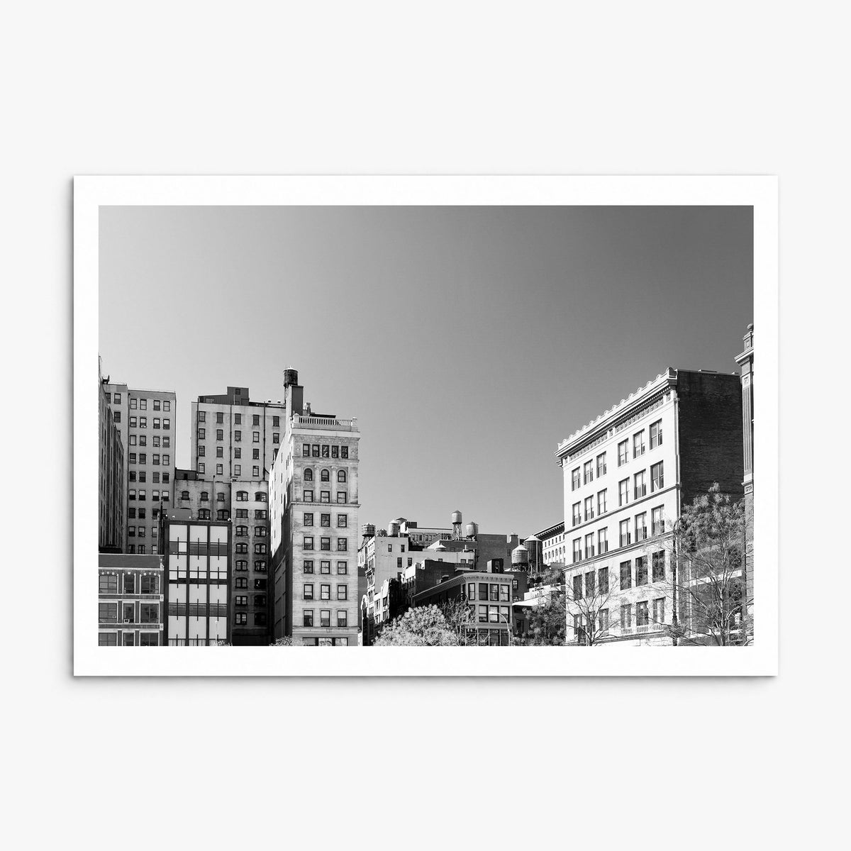 East Village, New York Photo Poster, print only (unframed), white border