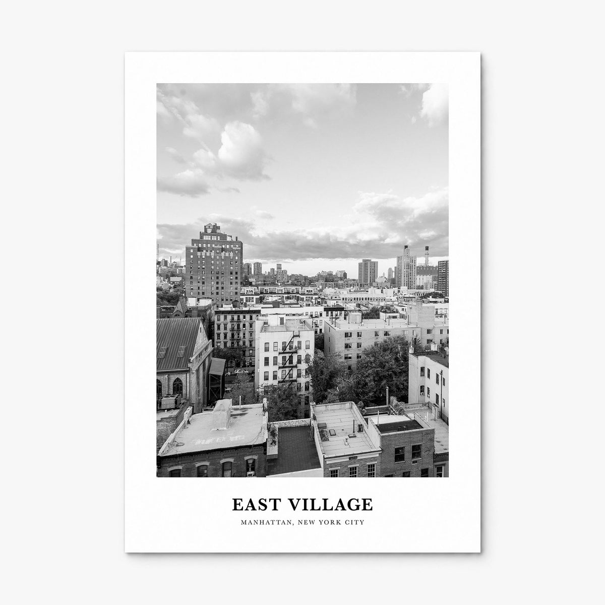 East Village, New York Classic Poster, print only (unframed)
