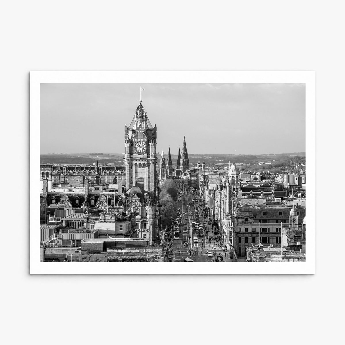 Edinburgh Photo Poster, print only (unframed), white border
