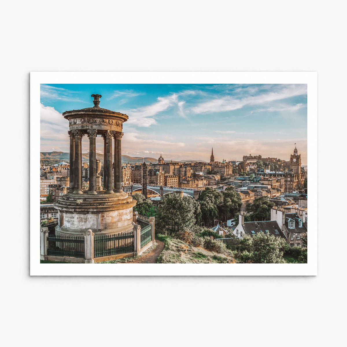 Edinburgh Photo Poster, print only (unframed), white border