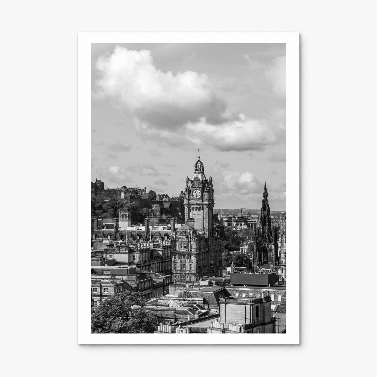 Edinburgh Photo Poster, print only (unframed), white border