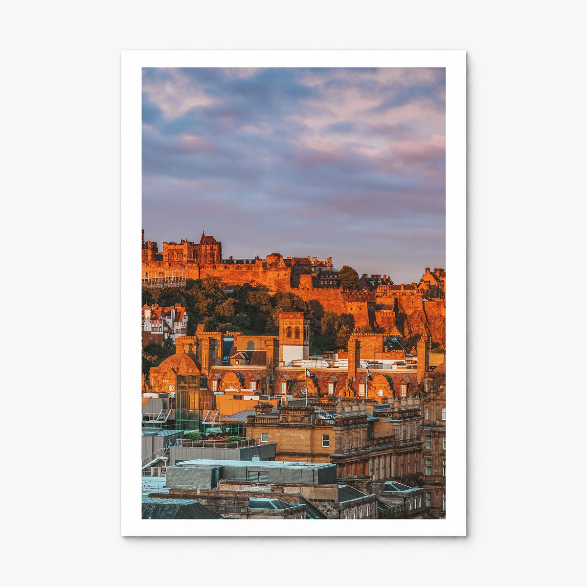 Edinburgh Photo Poster, print only (unframed), white border